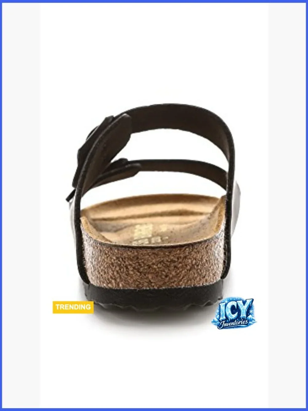 Vegan Sandals with Original Cork Footbed, Adjustable Straps